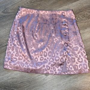 Forever 21 - Pink cheetah print skirt - size small